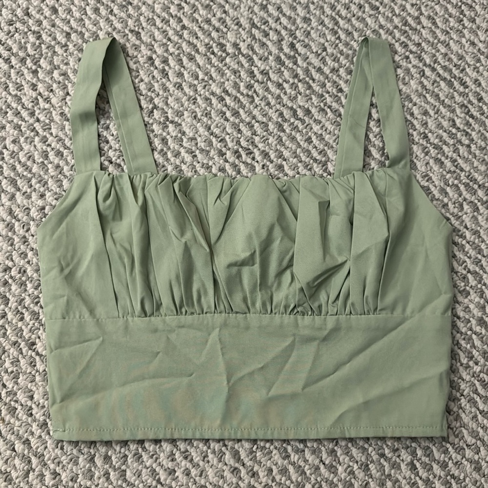 SHEIN size small sage crop top